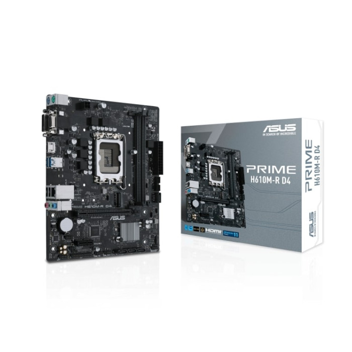 MBO ASUS PRIME H610M-R D4-SI (LGA1700, Intel H610, DDR4, 2 utora, 2133 - 3200MHz, 4 SATA3)-6