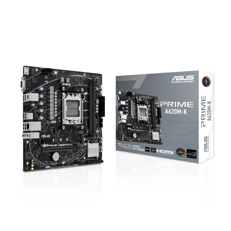 Matična ploča ASUS PRIME A620M-K (AM5 Socket, DDR5-7200MHz, PCIe 4.0, VGA/HDMI, mATX)-10