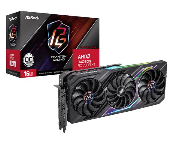 Grafička kartica ASROCK Radeon RX 7800 XT Phantom Gaming OC (16gb gddr6)-0