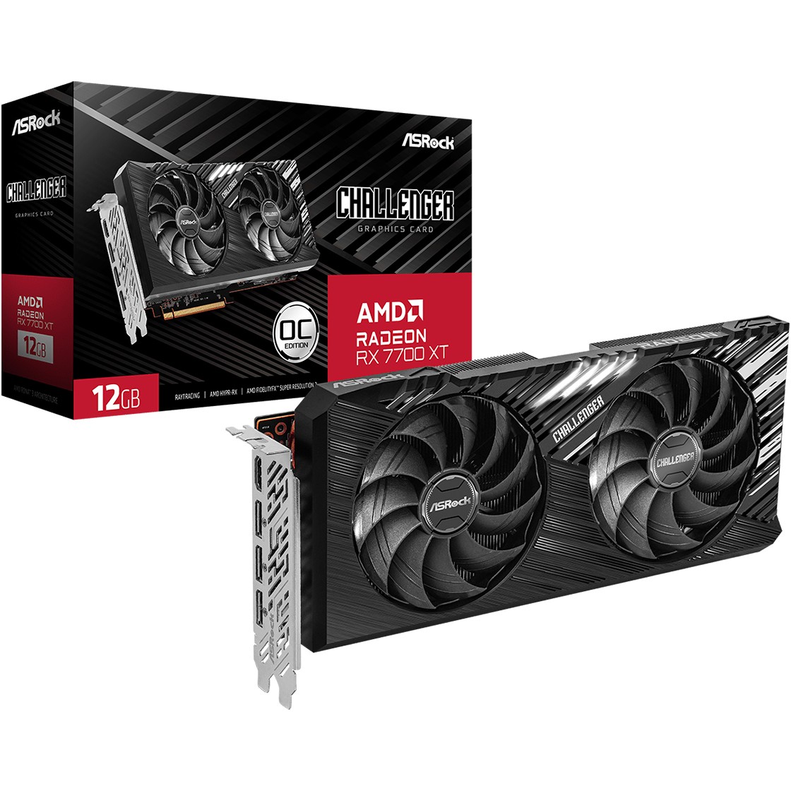 Grafička kartica ASROCK RX7700XT Challenger 12G OC (12gb gddr6)-6