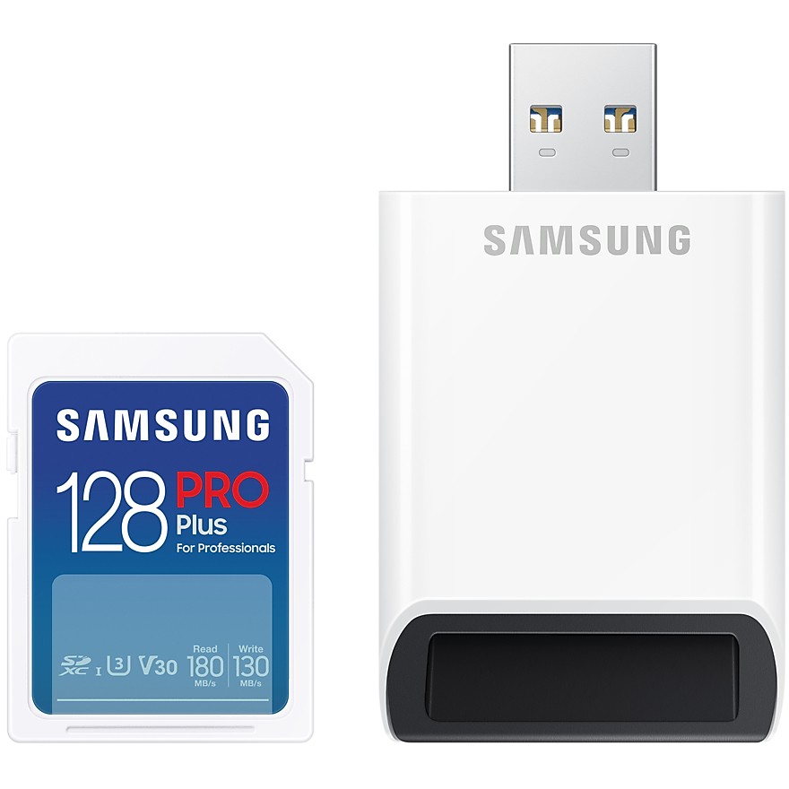 Memorijska kartica SAMSUNG PRO Plus 128GB + Reader MB-SD128SB/WW-1