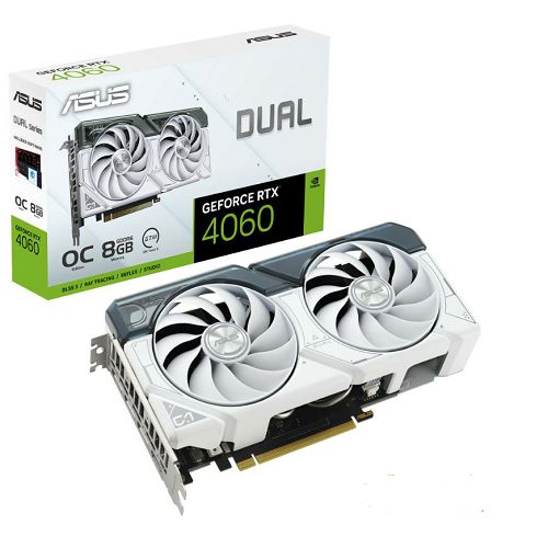 Grafička kartica ASUS Dual RTX 4060 O8G White (rtx 4060, 8gb gddr6, oc, bijela)-0