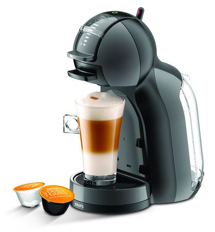 Aparat za kavu KRUPS Mini Me KP123810 (0,8L, 1500W, automatski aparat na kapsule) sivo-crni-0