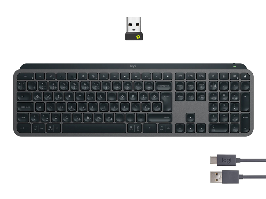 Tipkovnica bežična Logitech MX Keys S-8