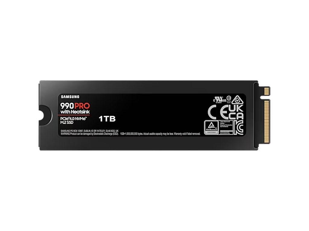 SSD 1TB Samsung 990 PRO M.2 NVMe + HS MZ-V9P1T0CW-1