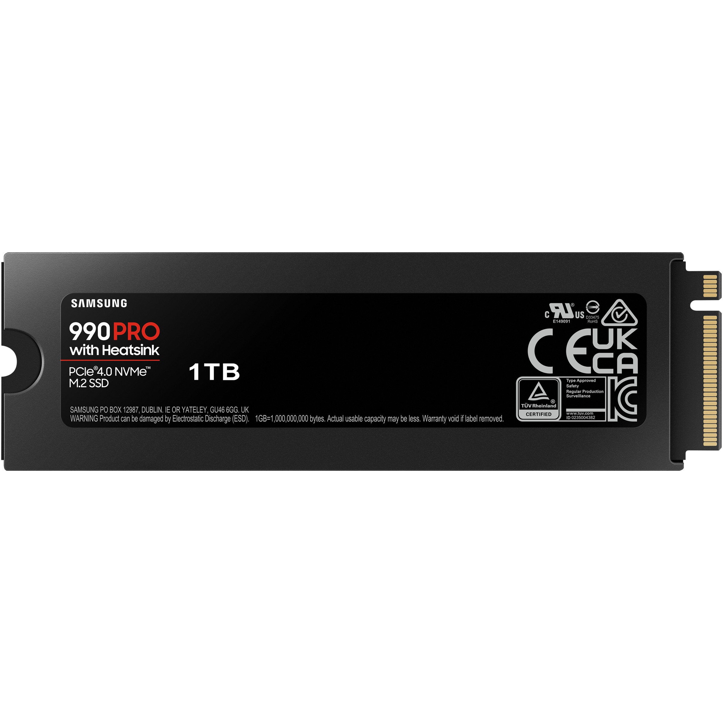 SSD 1TB Samsung 990 PRO M.2 NVMe + HS MZ-V9P1T0CW-8