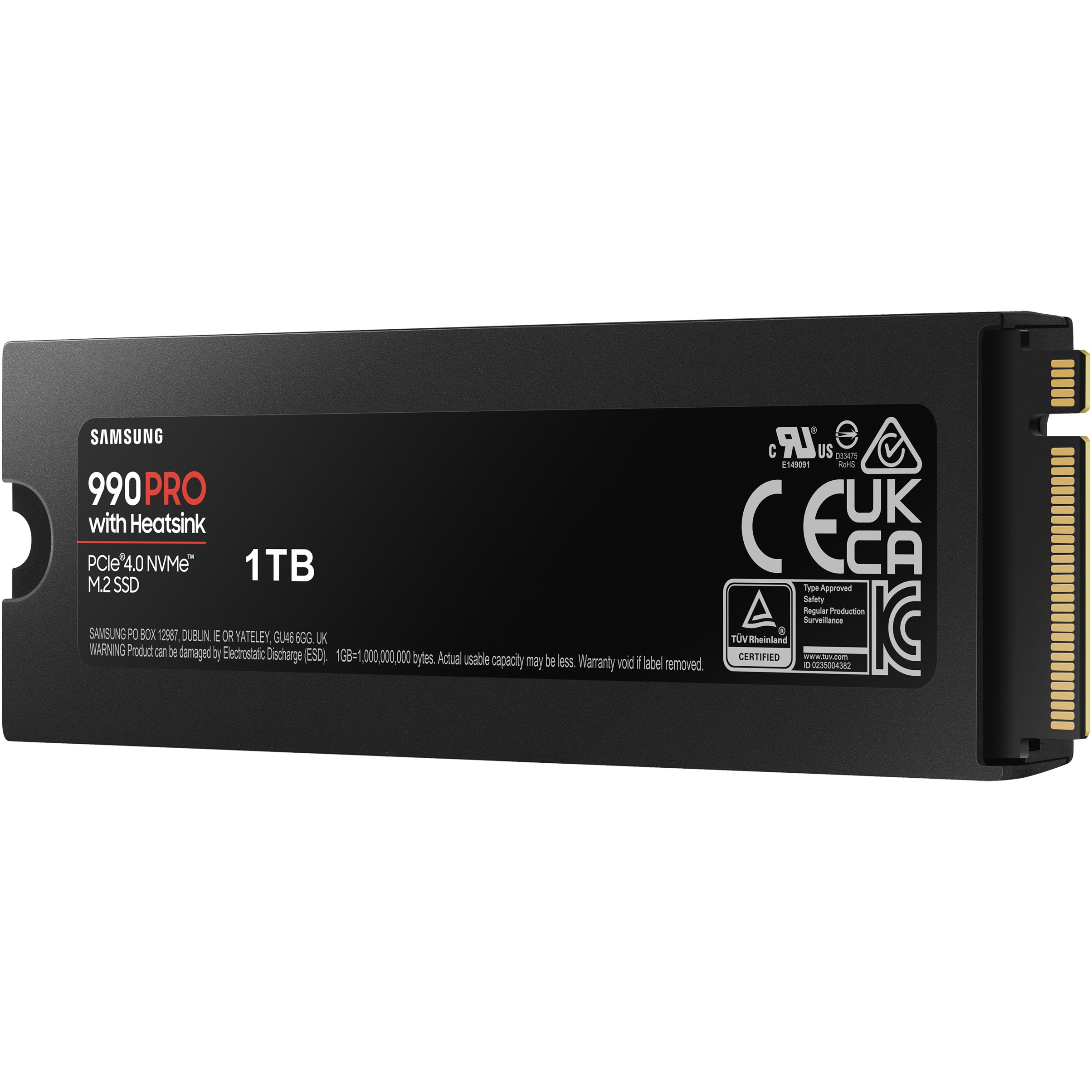 SSD 1TB Samsung 990 PRO M.2 NVMe + HS MZ-V9P1T0CW-11