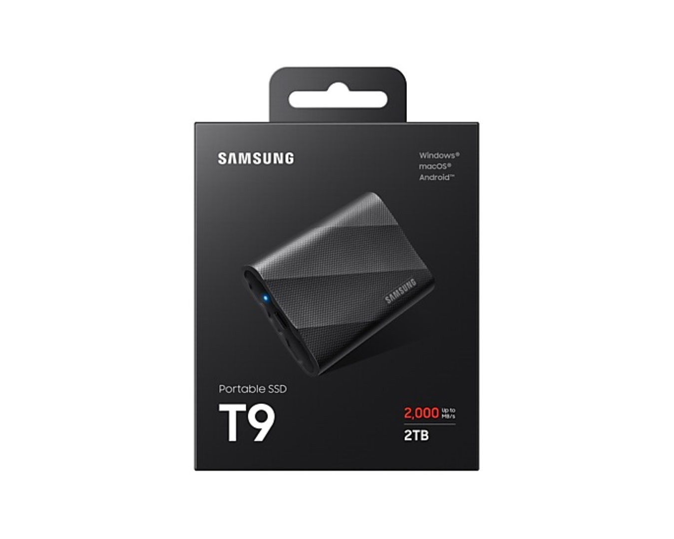 SSD Eksterni 2TB SAMSUNG Portable T9 crna USB 3.2 MU-PG2T0B/EU-8