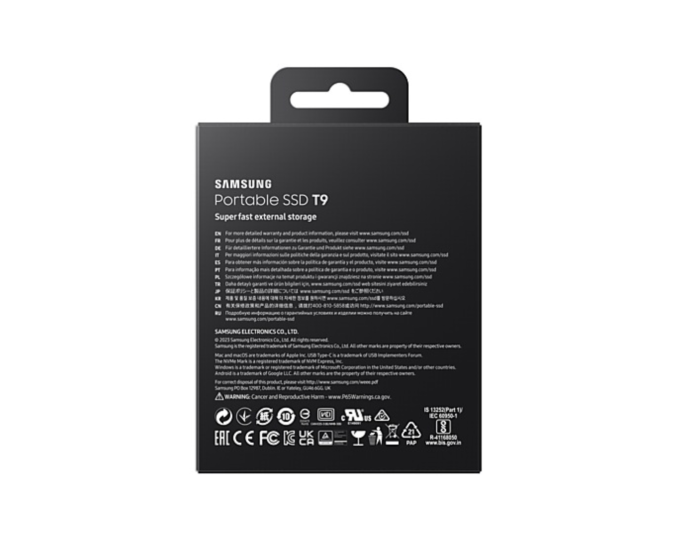SSD Eksterni 2TB SAMSUNG Portable T9 crna USB 3.2 MU-PG2T0B/EU-5