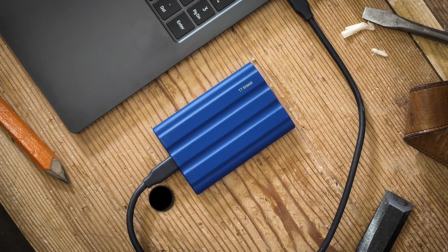 SSD Eksterni 4TB SAMSUNG Portable T7 Shield Blue USB 3.2 MU-PE4T0S/EU-5