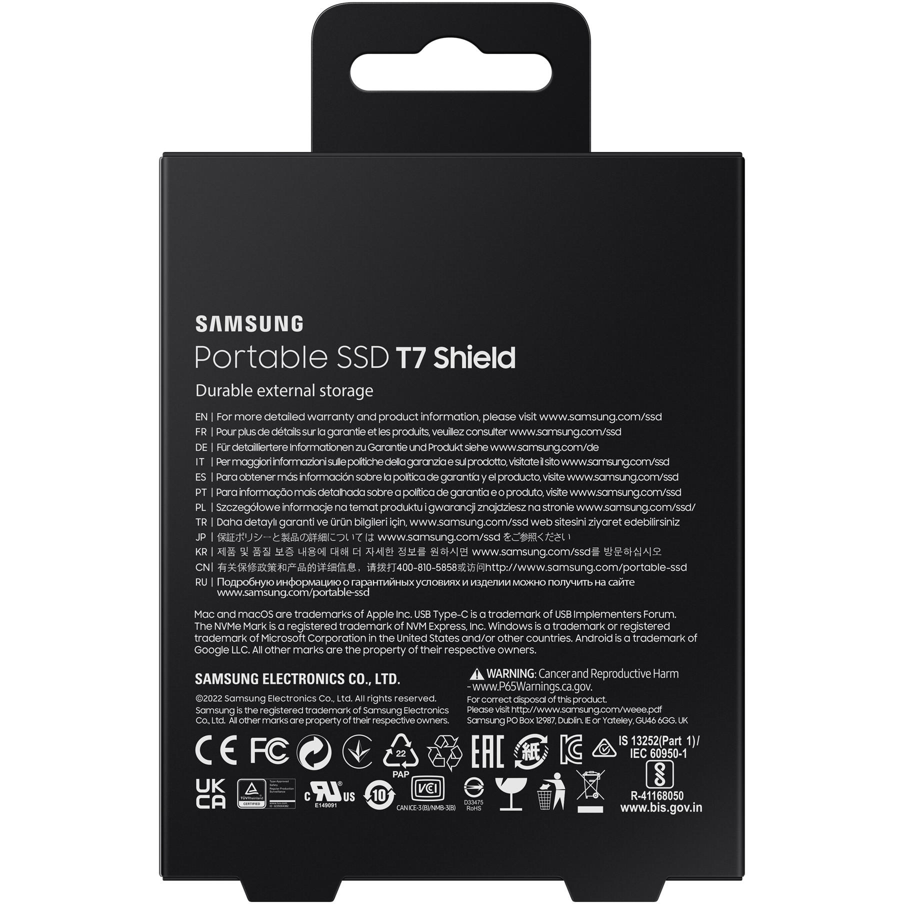 SSD Eksterni 4TB SAMSUNG Portable T7 Shield Blue USB 3.2 MU-PE4T0S/EU-24