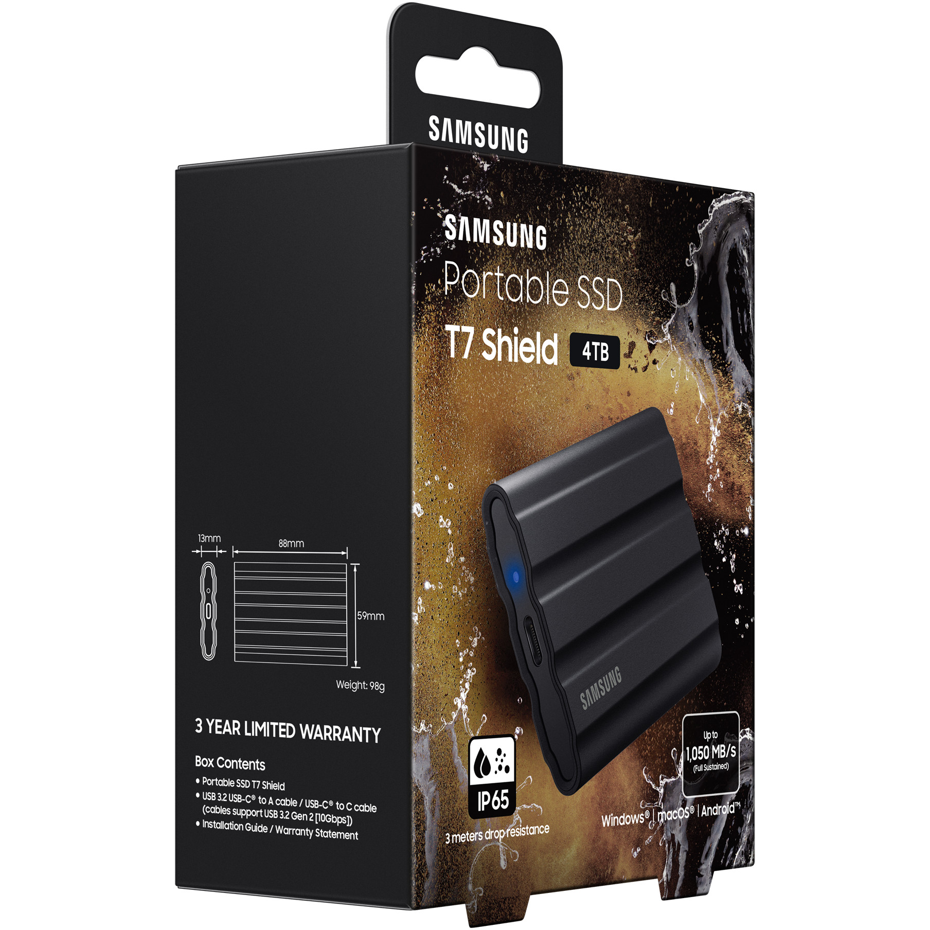 SSD Eksterni 4TB SAMSUNG Portable T7 Shield Blue USB 3.2 MU-PE4T0S/EU-25