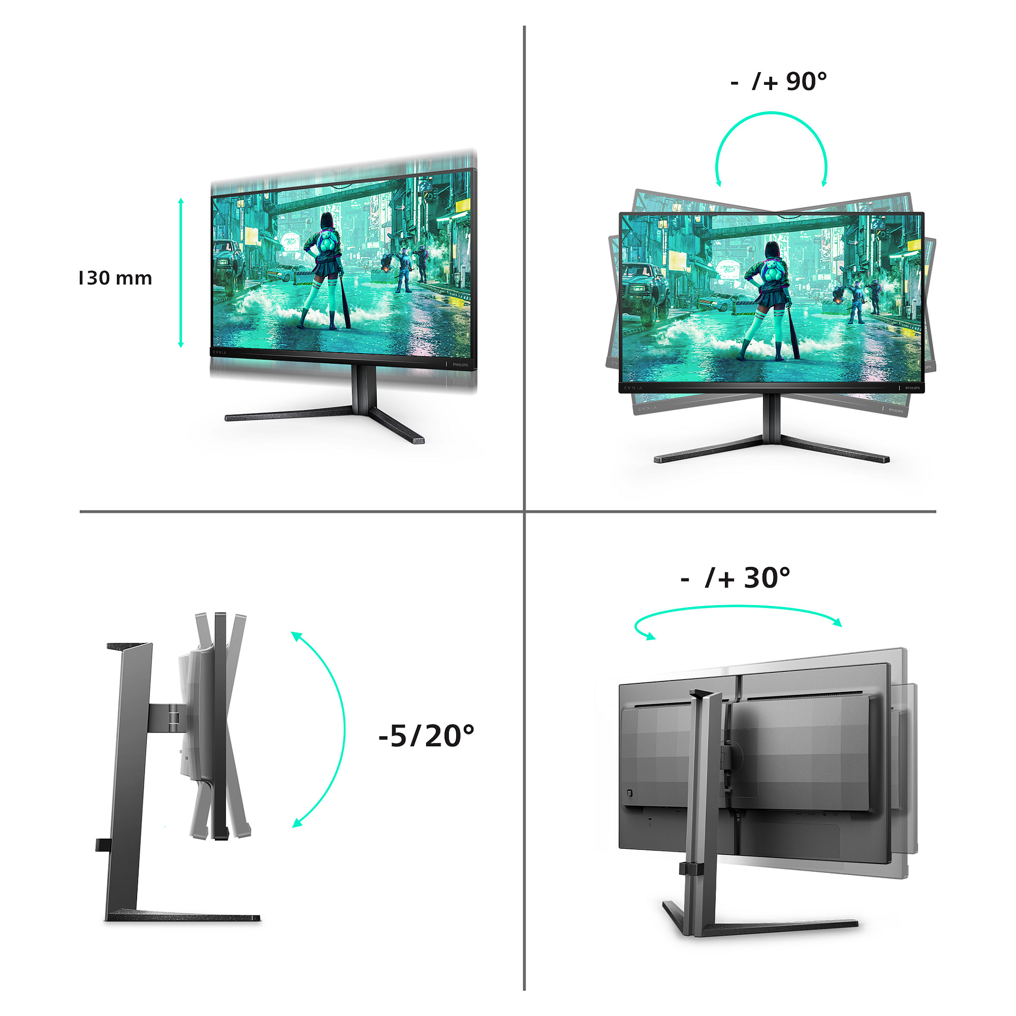 Monitor PHILIPS 25M2N3200W/00 (24" VA, FHD, 240Hz)-24