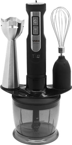Mikser štapni VIVAX HBS-500X (snaga 500 W, boja crna s inox detaljima)-0