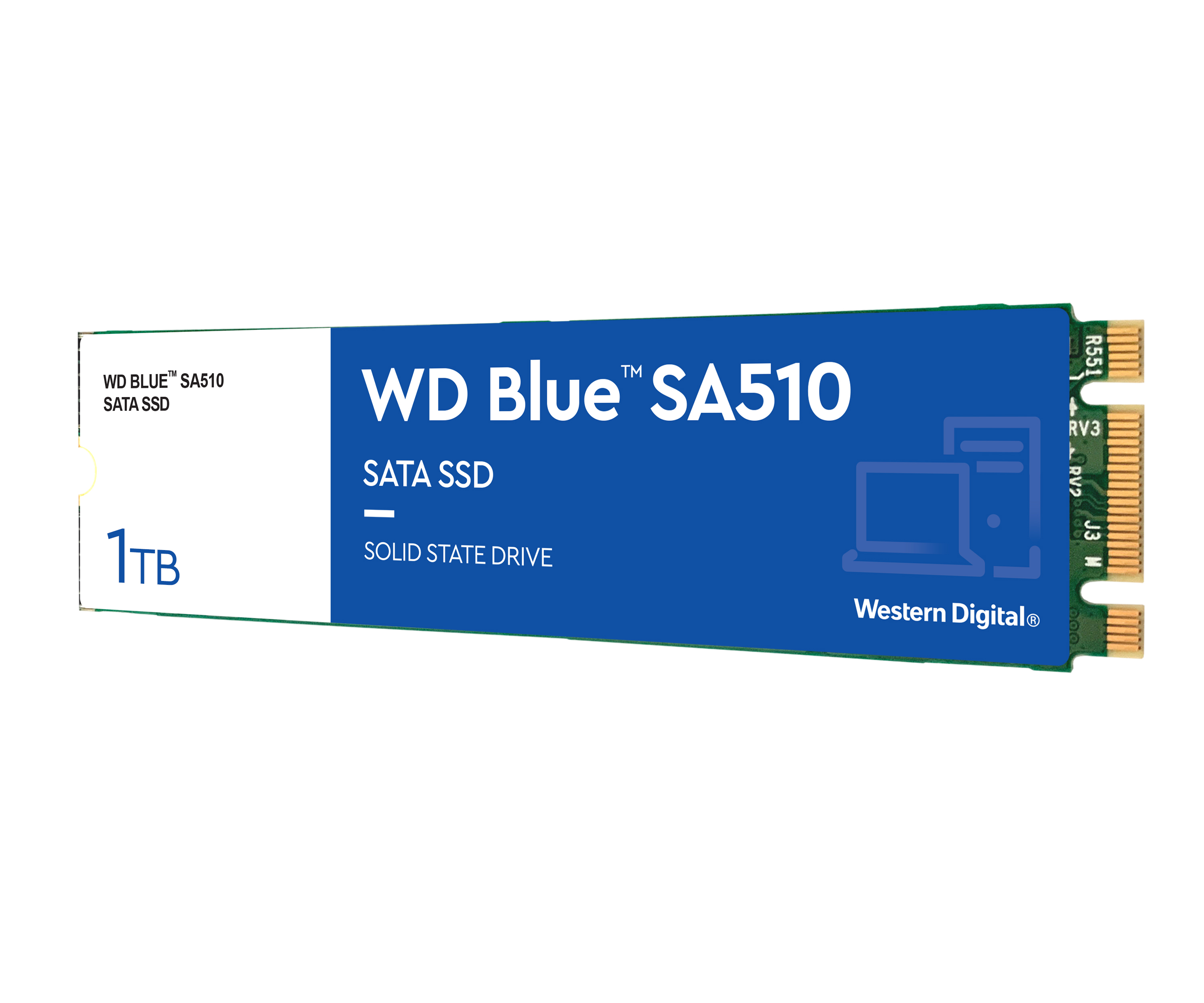 SSD WESTERN DIGITAL WDS100T3B0B Blue (M.2, 1TB, SATA 6Gb/s)-1