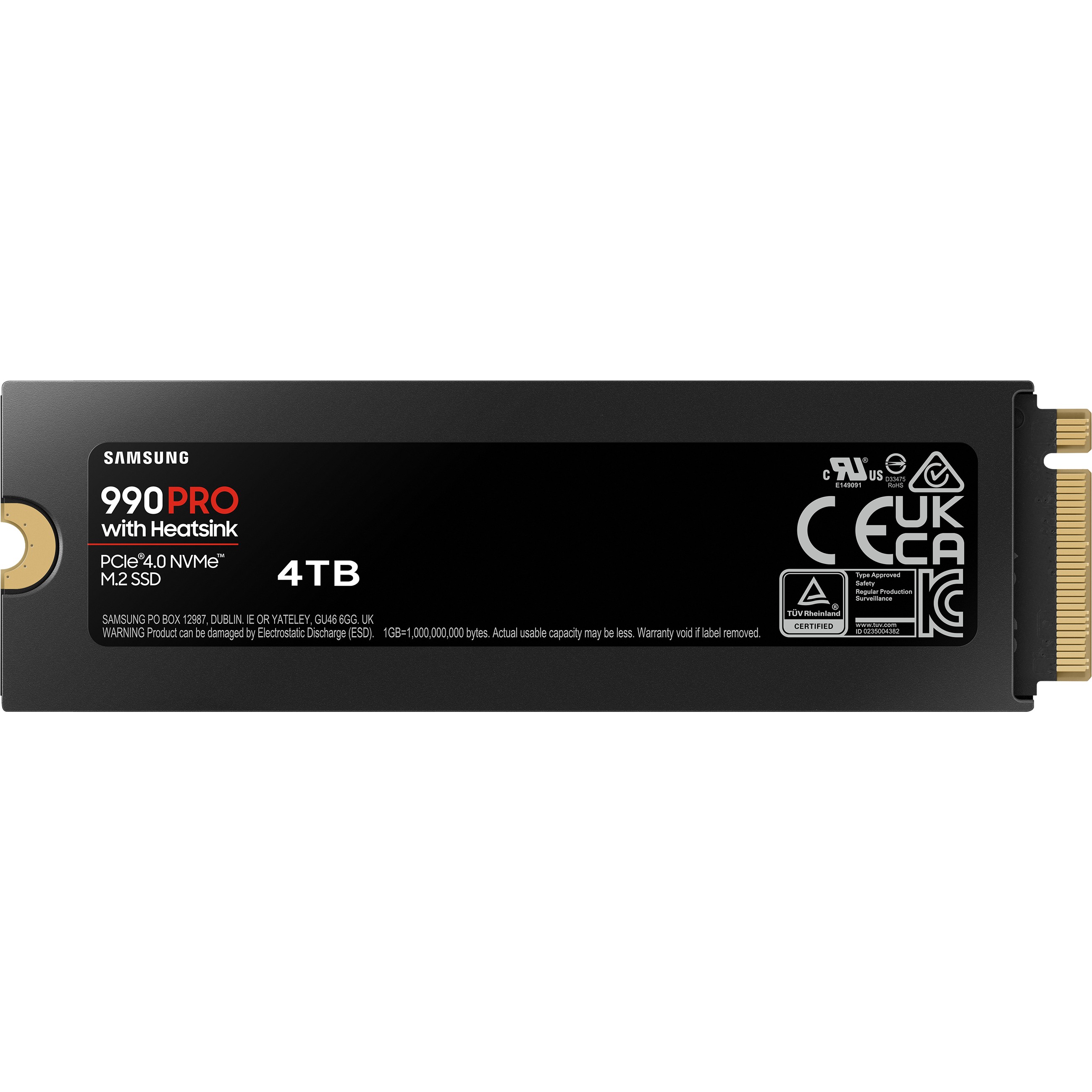 SSD 4TB Samsung 990 PRO M.2 NVMe + HS MZ-V9P4T0CW-2
