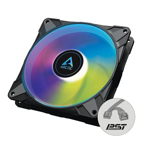 Arctic P14 PWM PST ARGB (crni)-0