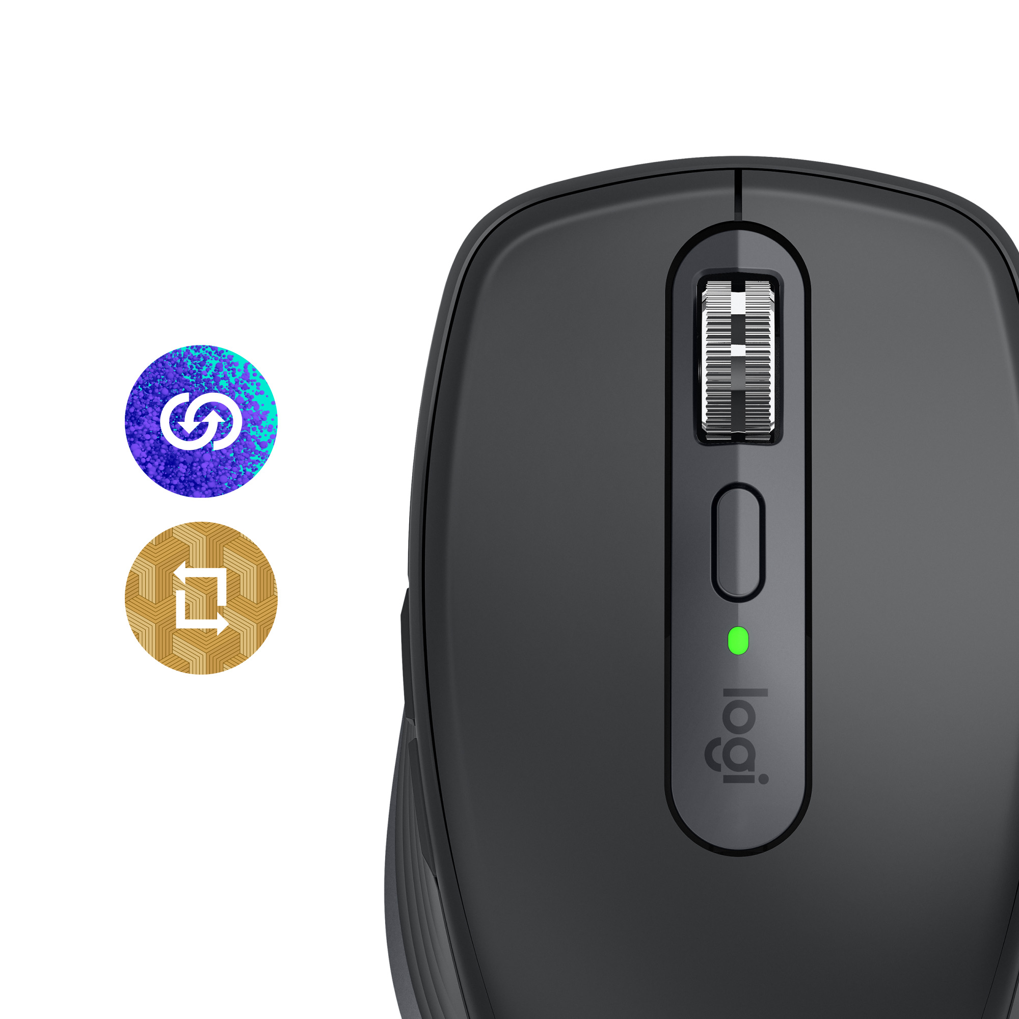 Logitech MX Anywhere 3S bežični laserski miš, USB, graphite (910-006929)-44