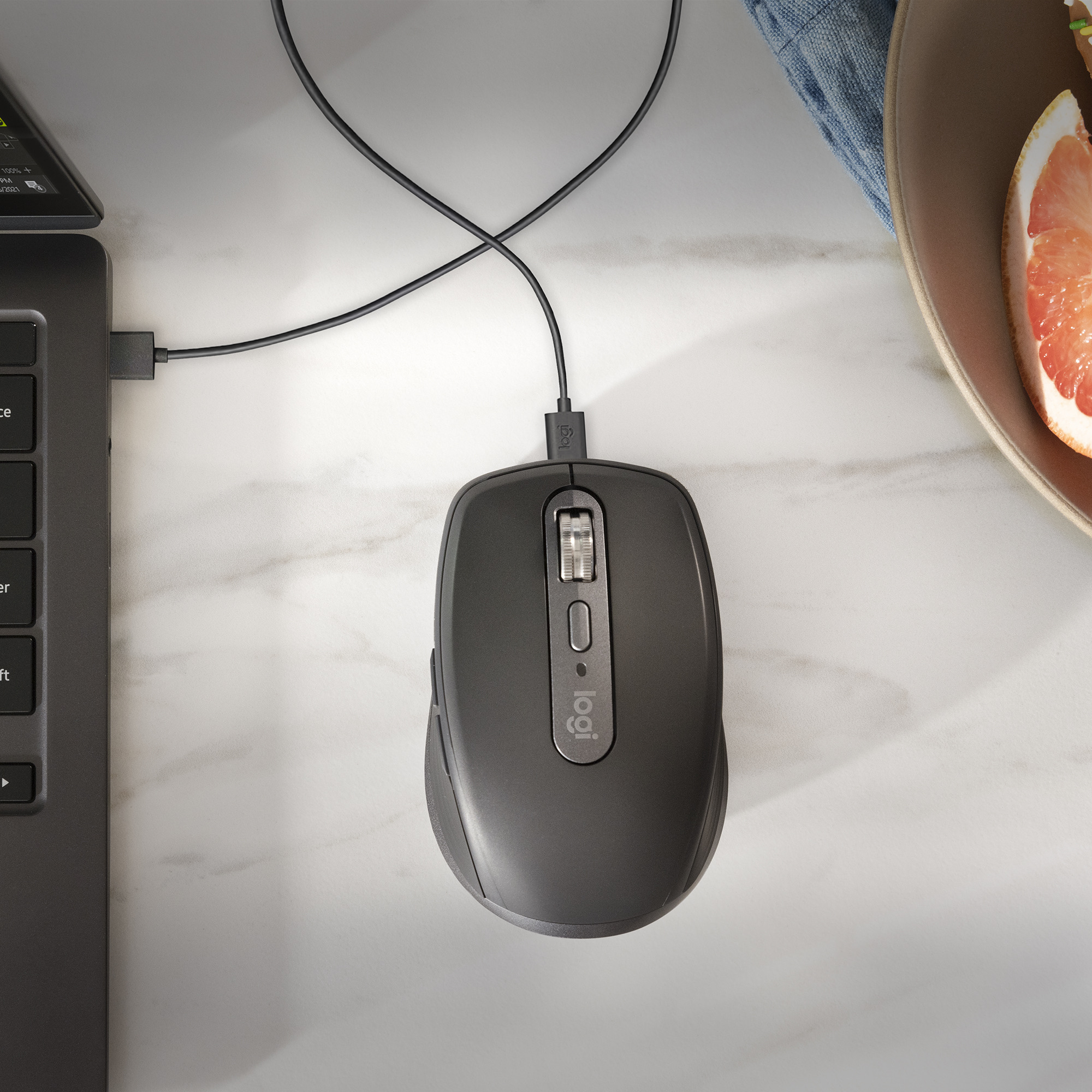 Logitech MX Anywhere 3S bežični laserski miš, USB, graphite (910-006929)-40