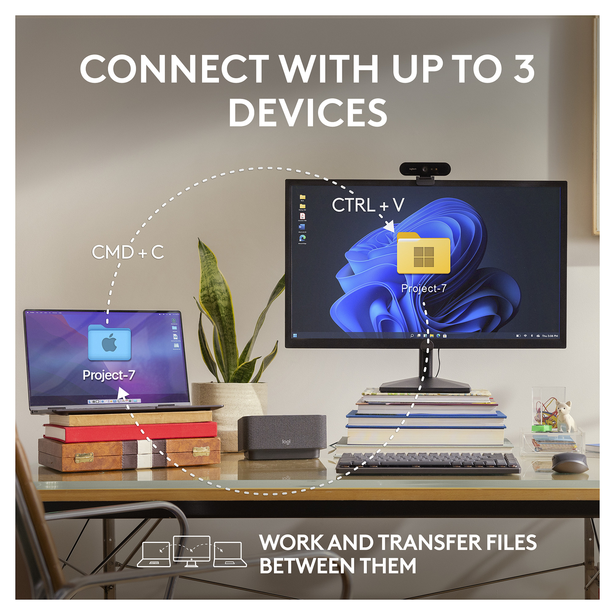 Logitech MX Anywhere 3S bežični laserski miš, USB, graphite (910-006929)-34