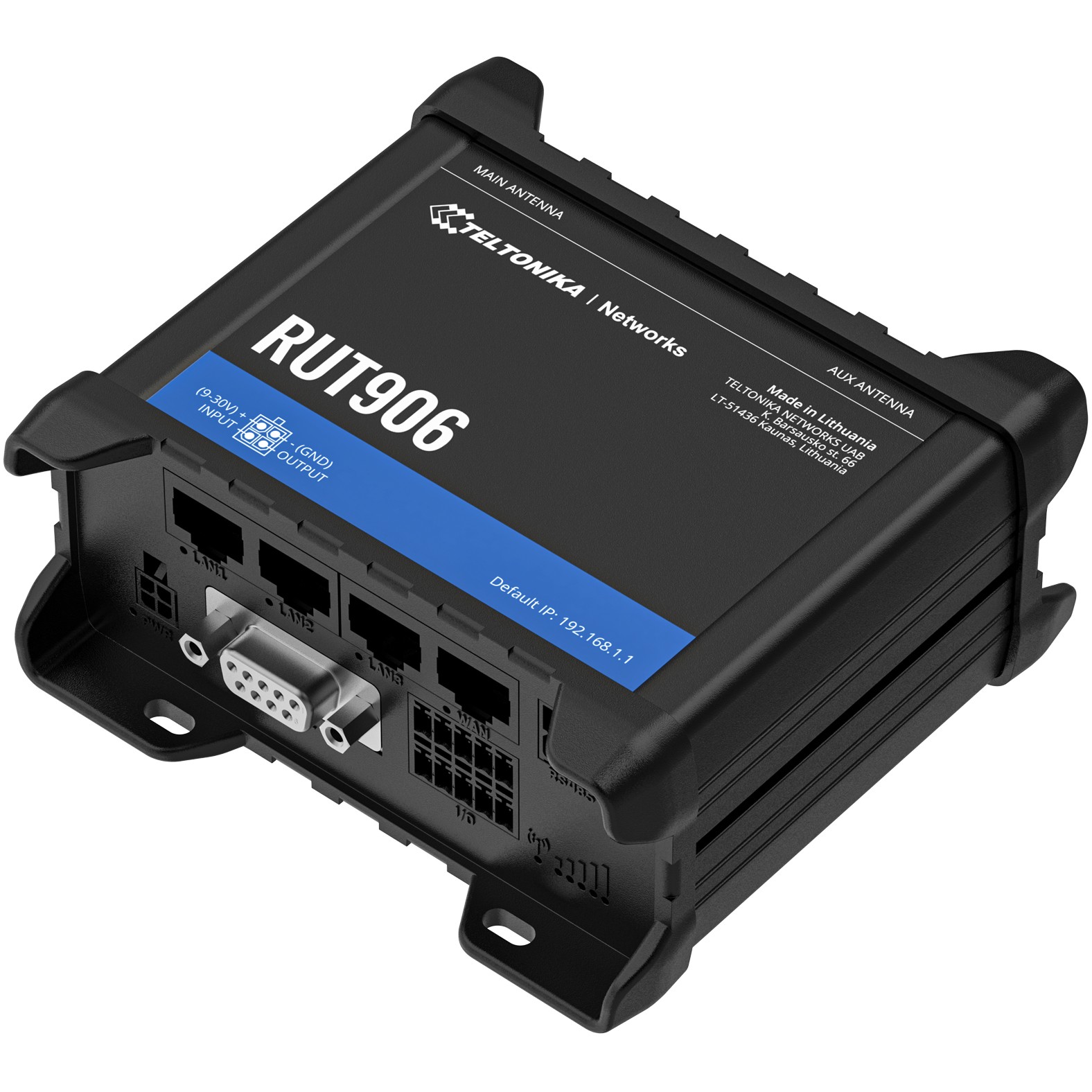 Router TELTONIKA 4G Industrijski Dual SIM WiFi 4x100Mb port-1