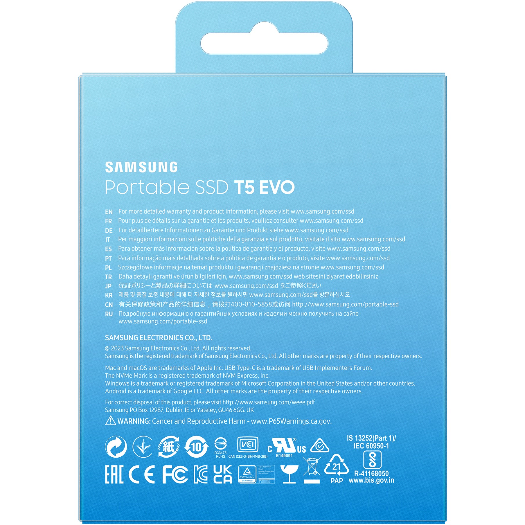 Prijenosni SSD SAMSUNG T5 EVO 2TB (USB 3.2 Gen 1)-16
