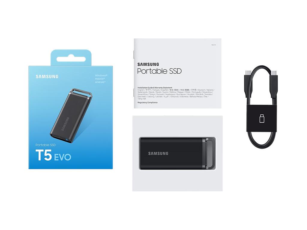 SSD Eksterni 4TB Samsung Portable T5 EVO crna USB 3.2 MU-PH4T0S/EU-0