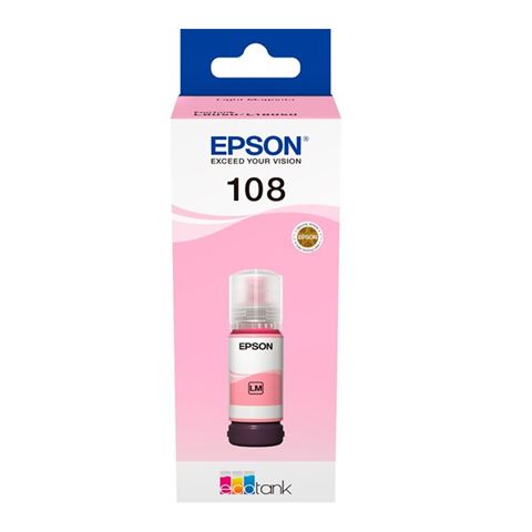 Tinta Epson EcoTank 108 Light Magenta-0