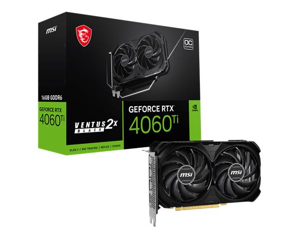 VGA MSI RTX 4060Ti VENTUS 2X BLCK 16G OC-1