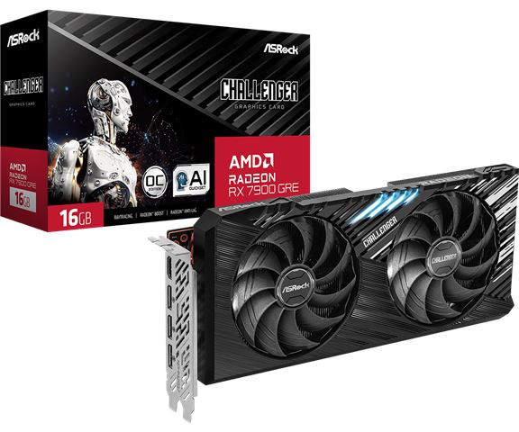 Grafička kartica ASROCK RX7900GRE Challenger OC (16gb)-0