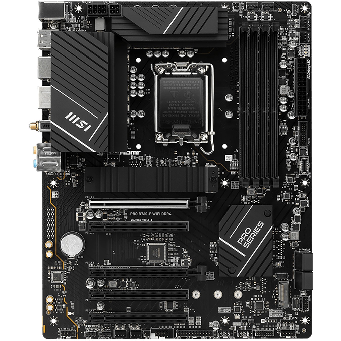 MBO 1700 MSI PRO B760-P WIFI DDR4 (ATX, DDR4, PCIe 5.0, 4 utora)-2