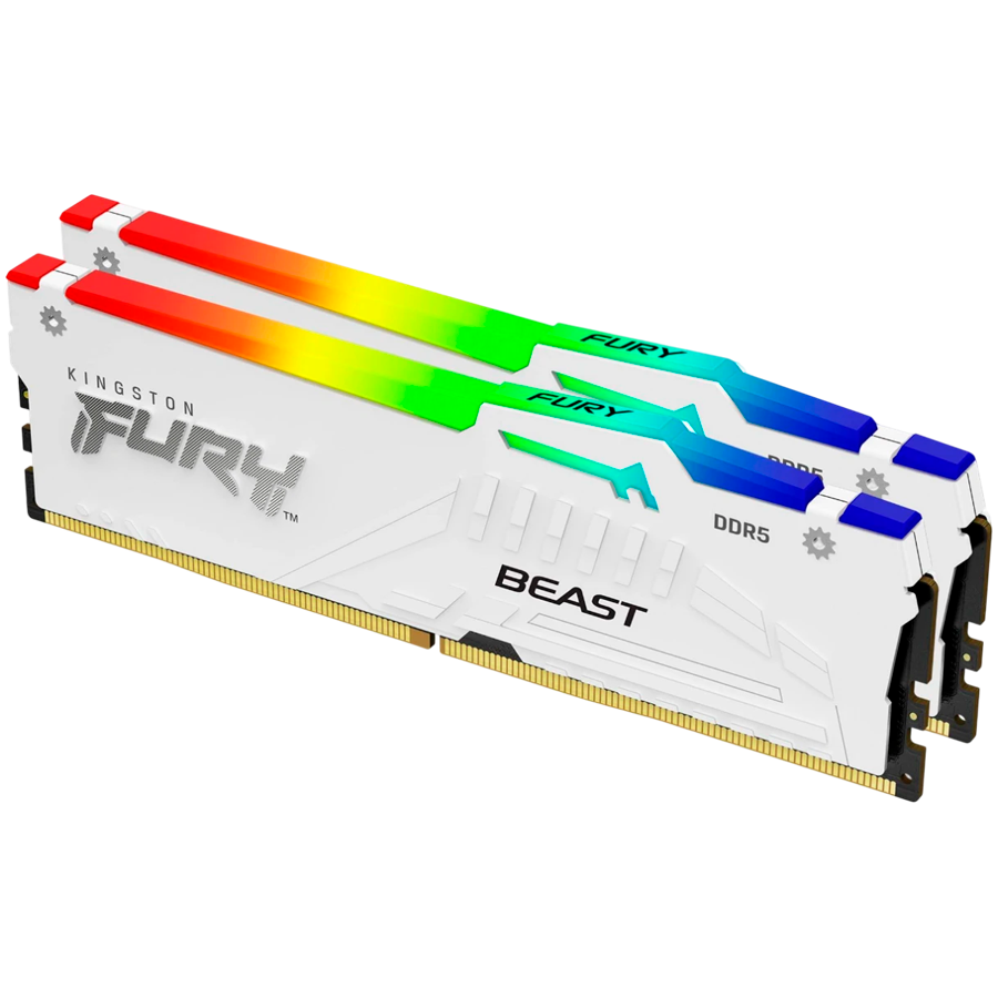 RAM KINGSTON Fury Beast White DDR5 32GB 6800MHz DIMM CL34 (latencija cl34, napajanje 1,4V)-0