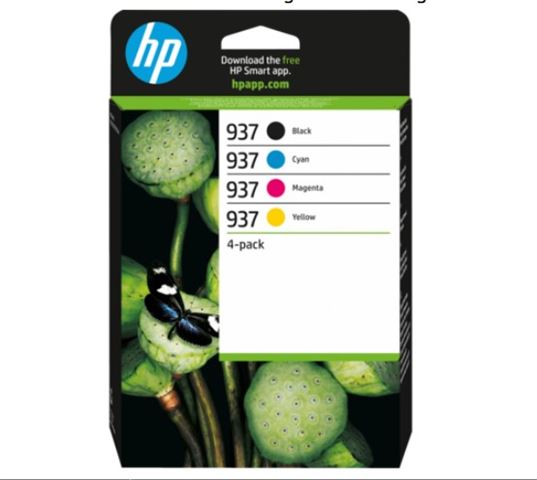Toner HP 6C400NE no.937 CMYK 4-Pack (crna boja 1450 str, plava boja 800 str, magenta boja 800 str, žuta boja 800 str)