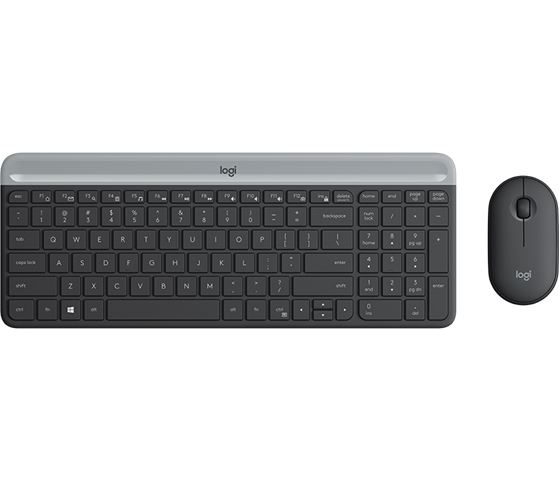 Bežični desktop komplet MK470 Slim Wireless crna-0