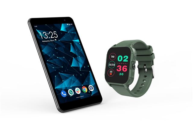 Tablet VIVAX TPC-807 + Kids Watch Hero 2 (8", 2GB/32GB, gsm, crni + zeleni sat)-0