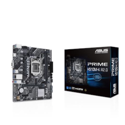 MBO ASUS PRIME H510M-K R2.0 (lga 1200, intel h470, ddr4, 64 gb, takt2133 - 3200 mhz, pcie 3.0 x16 1, pcie x1 1, sata3 4, 8-kanalni audio, d-sub 1, hdmi 1, rj45 1, m.2 1, usb 3.2 2)-0
