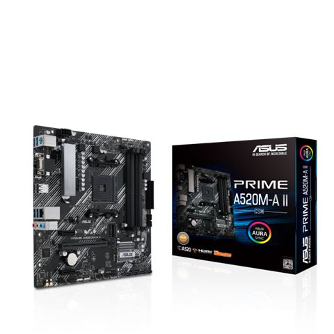 MBO AM4 ASUS PRIME A520M-A II/CSM (mATX, DDR4, 128 GB, PCIe 3.0, HDMI, USB 3.0)