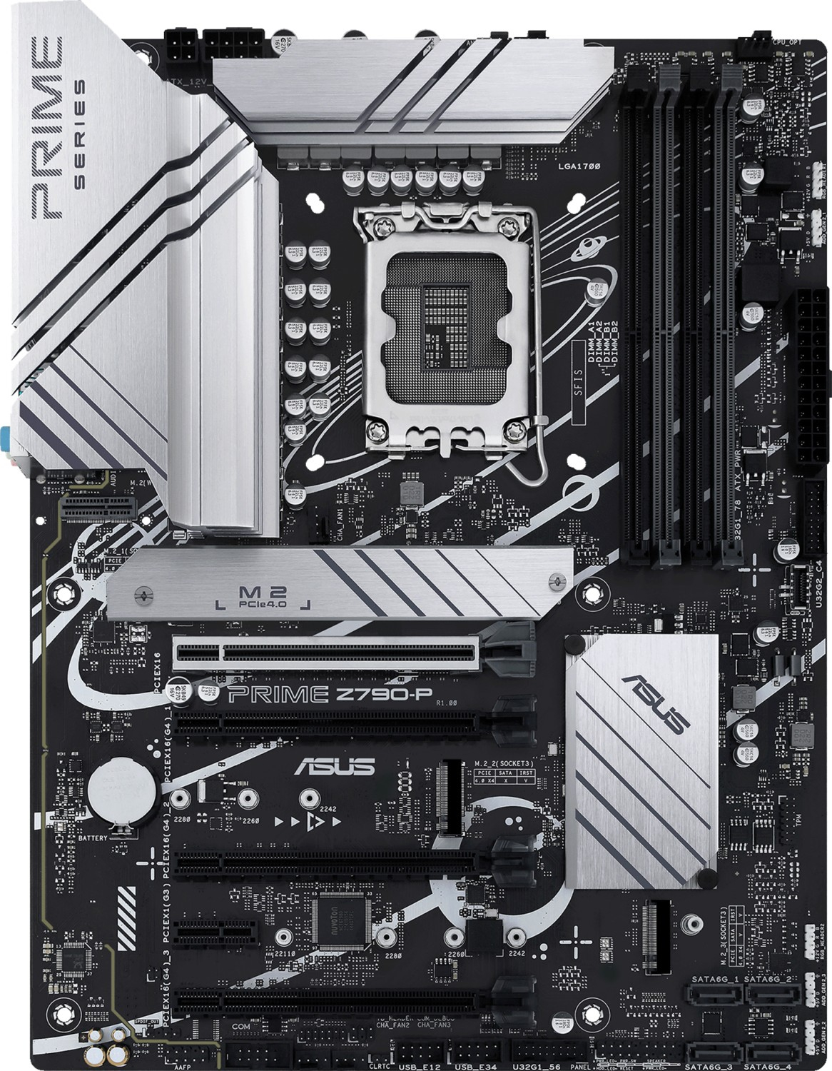 Matična ploča ASUS PRIME Z790-P, LGA1700, Z790, DDR5, 4800 - 7200 MHz, PCIe 5.0 x16, SATA3, RAID, 8-kanalni audio, 2.5Gb Ethernet, Display Port, ATX, USB 3.2-2