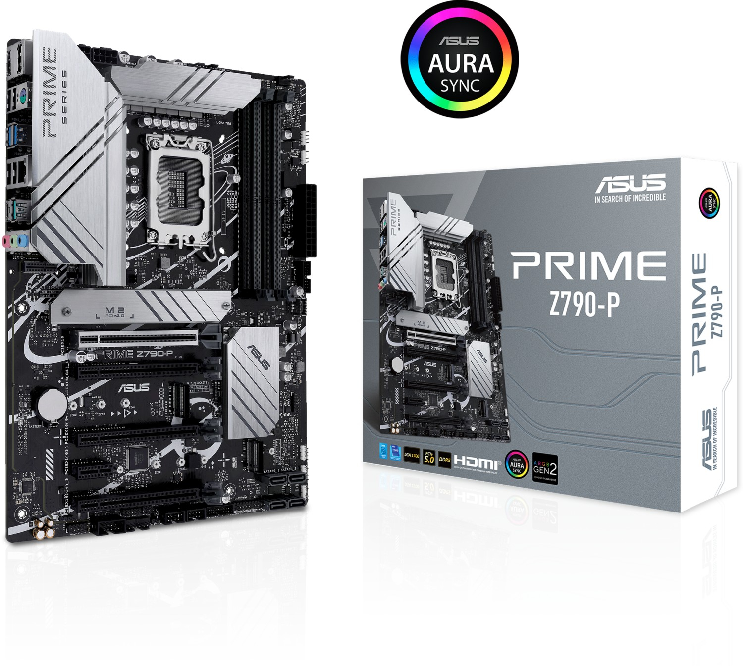 Matična ploča ASUS PRIME Z790-P, LGA1700, Z790, DDR5, 4800 - 7200 MHz, PCIe 5.0 x16, SATA3, RAID, 8-kanalni audio, 2.5Gb Ethernet, Display Port, ATX, USB 3.2-1