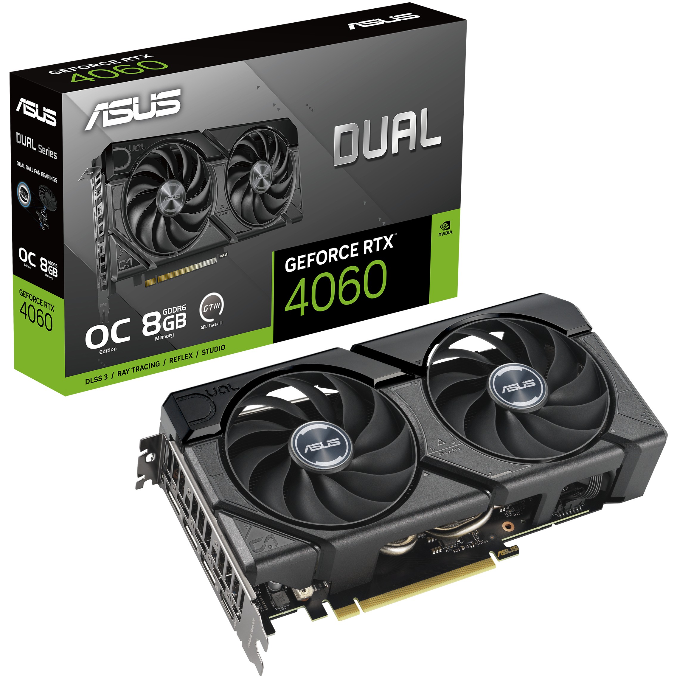 Grafička kartica ASUS DUAL-RTX4060-O8G-EVO (rtx 4060, 8gb gddr6)-12
