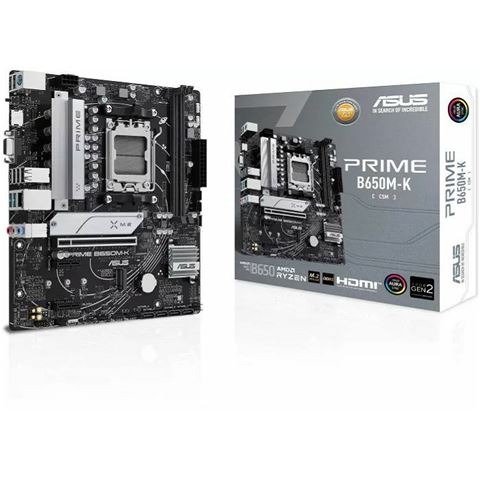 MBO ASUS PRIME B650M-K (am5, b650, ddr5, 4800 - 7800 mhz, pcie 4.0 x16, sata3 4, raid 0, raid 1, 8-kanalni audio, 1x 2.5Gb ethernet, matx, usb 3.2 4)-0