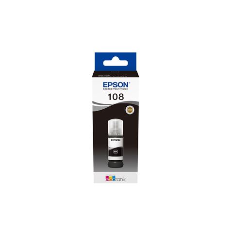 Tinta EPSON EcoTank 108 Black (C13T09C14A, 70ml, 5.700 listova)
