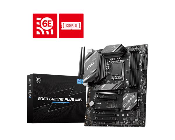 MBO 1700 MSI B760 GAMING PLUS WIFI (LGA1700, B760, DDR5, ATX)