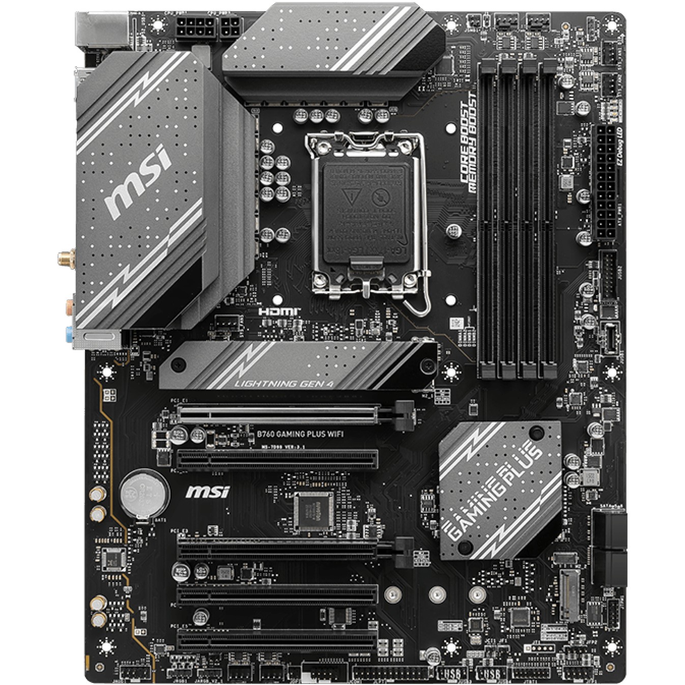 MBO 1700 MSI B760 GAMING PLUS WIFI (LGA1700, B760, DDR5, ATX)-2