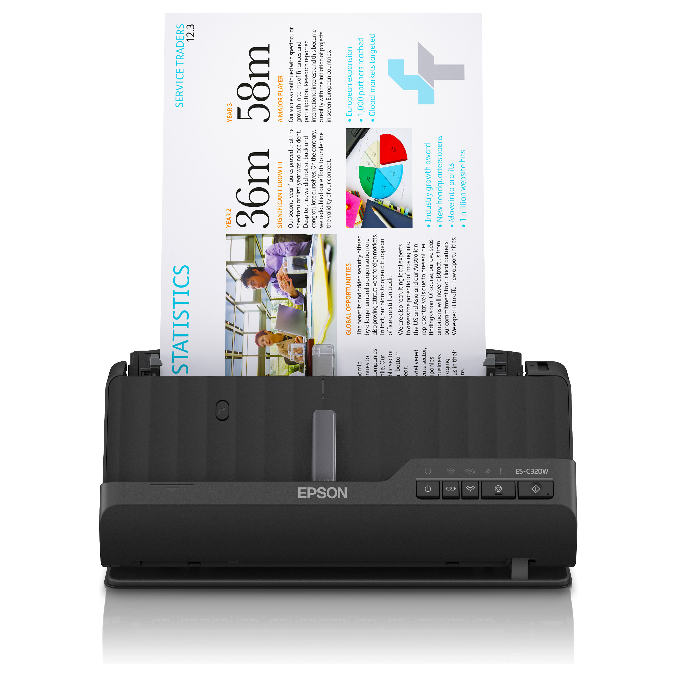 Skener EPSON ES-C320W (600dpi, wifi, dokument)-1