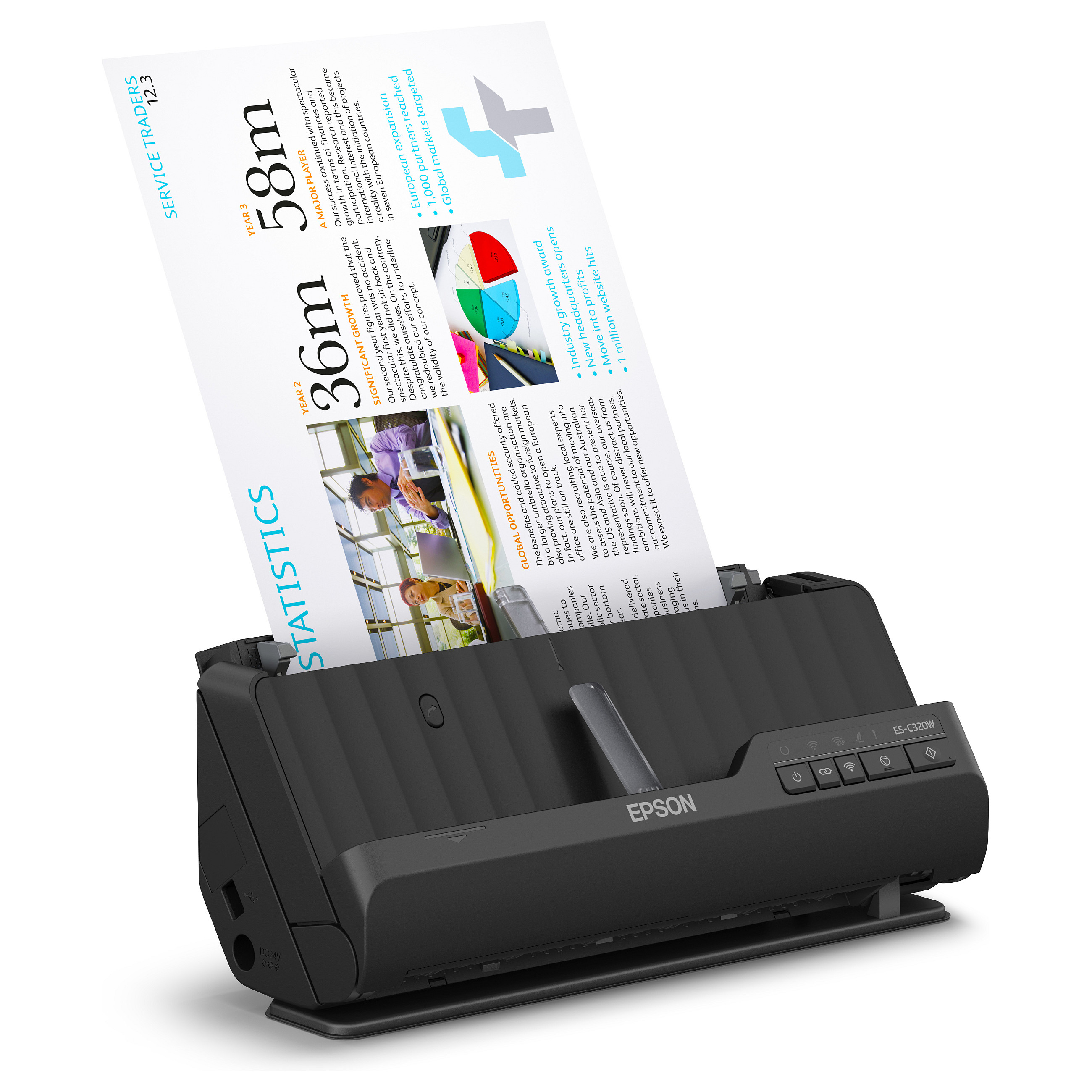 Skener EPSON ES-C320W (600dpi, wifi, dokument)-8