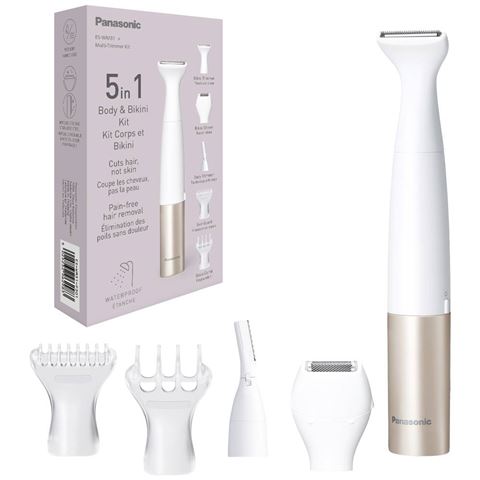 Trimer PANASONIC ES-WM31-P301 (za bikini zonu, bežični, Wet & Dry, kompaktan, rozo-bijeli)-0