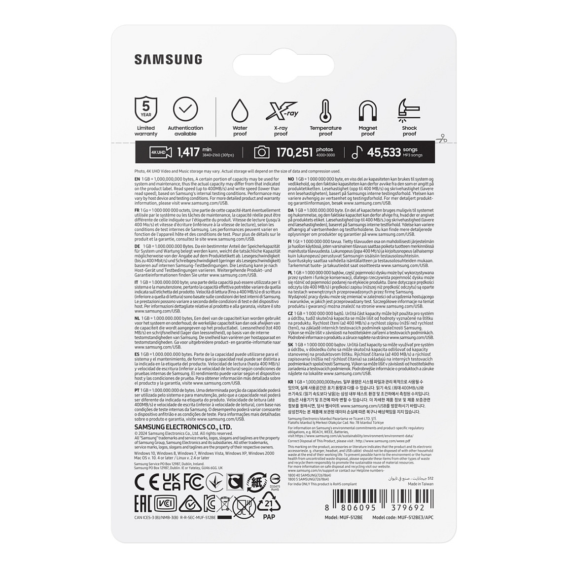 USB memorija Samsung Bar Plus 512GB USB 3.1 MUF-512BE3/APC-8