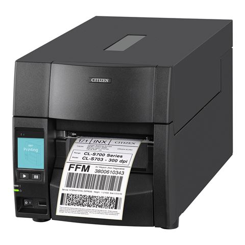 Label printer CITIZEN CL-S700III (thermal transfer, resolution 8 dots/mm, media width (max.) 118 mm, print width (max.) 104 mm, 254 mm/s, dual interface (USB, ethernet))-0