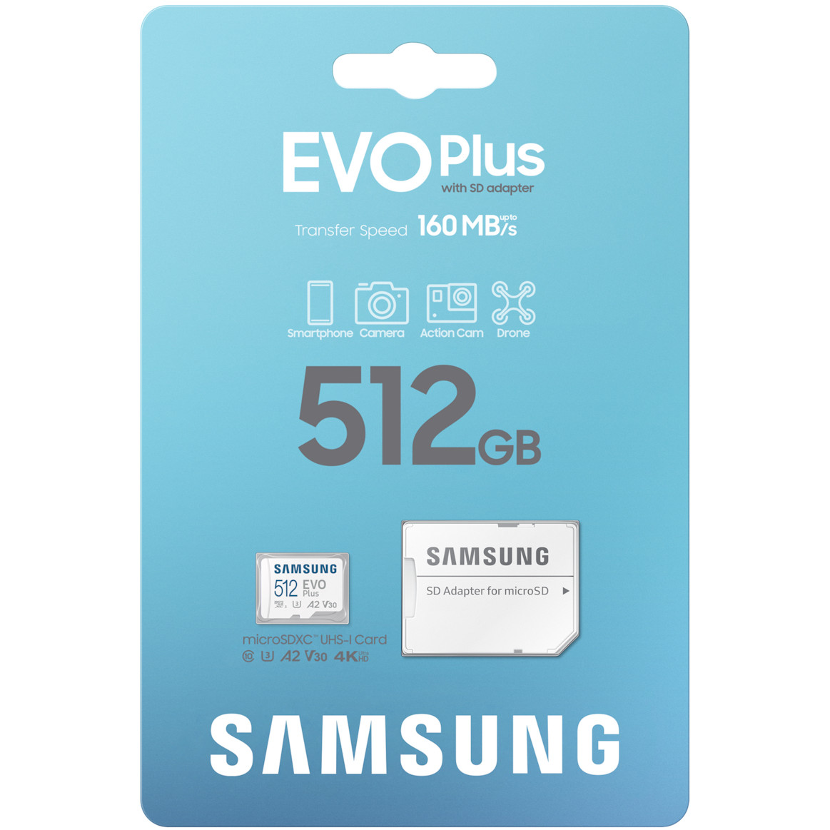 Memorijska kartica SD micro SAM EVO Plus 512GB + Adapter MB-MC512SA/EU-7